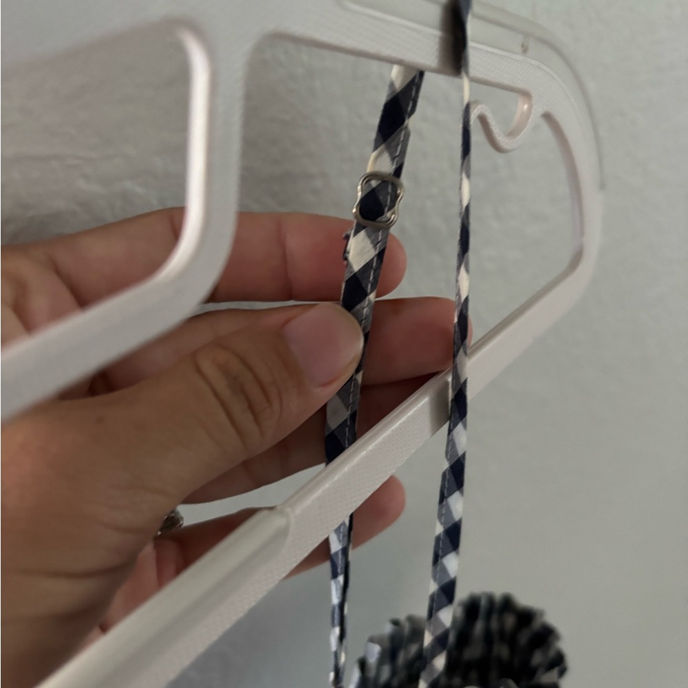 J. Crew navy blue and white gingham dress - Picture 4 of 4